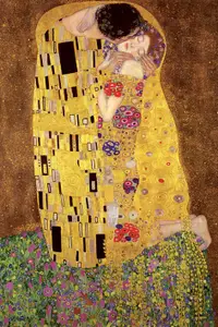 在飛比找有閑購物優惠-克林姆《吻》英國進口海報 Gustav Klimt