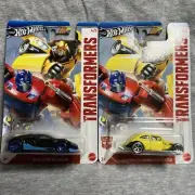 Hot Wheels Transformers Volkswagen Beetle & Bugatti Veyron 2 Pack ******
