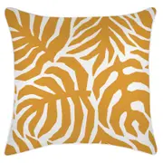 Cushion Cover-With Piping-Casa Palms Gold White-60cm x 60cm