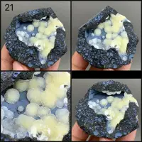 在飛比找Yahoo!奇摩拍賣優惠-阿賽斯特萊 90g稀有收藏級天然球狀球型方解石水晶原礦標本 