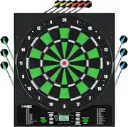 CyeeLife Electronic Dart Board,Soft Tip Dartboard Set,Digital Electric Dart Boards with LED,12 Darts 24 Flights 50 Tips 2 Flight Protectors Power Adapter,3 Language Changes,up to 8 Players