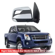 RH Right Side Chrome Auto Fold Door Mirror w/Light for ISUZU D-MAX 2012-2017