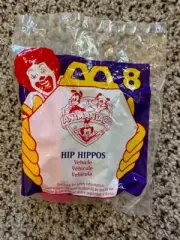 D10 McDonalds Happy Meal Toys Animaniacs HIP HIPPOS vehicle #8 Toy NEW 1994