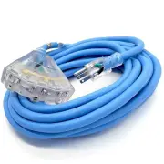 25 ft - Extreme 12 Gauge Heavy Duty Extension Cord - 3 Outlet Lighted SJEOW O...