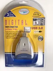 New Quantaray Digital Camera Compact Flash Card Reader/Writer USB 2.0