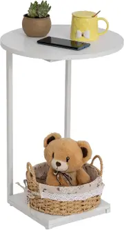 C Table End Table,Couch Table That Slide Under,Sofa Side Table in Living Room