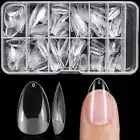 240pc Almond Gel x Nail Tips Short Fake Nails for Press on Nails Short Almond