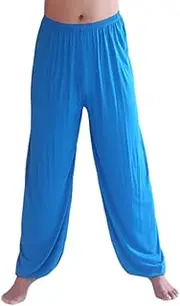 [AvaCostume] Men's Lightweight Loose Yoga Pants Elastic Waist Modal Yoga Harem Pants