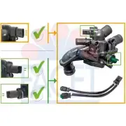 Engine Coolant Thermostat for 2011-2012 Mini Cooper John Cooper Works Turbo 1.6L