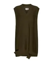 MM6 Maison Margiela V-Neck Sleeveless Mini Dress XXS,S,XL,XS,L,M Black