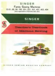Teachers Textbook Manual CD, Singer 15 66 99 185 201 221 301 401 403 404 500 503
