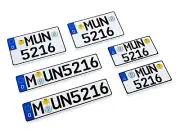 1:8 Scale German Deutsch RC Car Truck Number License Plates Plate Pair