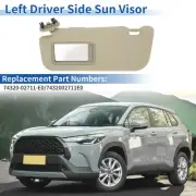 No.74320-02711-E0 Beige Left Driver Side Sun Visor for Toyota Corolla 2007-2013