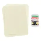 8Pcs Iron on Patches with Sewing Kit 4.9"x3.7" Patches for Clothes Beige