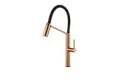 VITO BERTONI CORI Pull Down Kitchen Mixer Tap Lead Free - Copper with Black Silicone