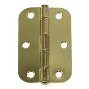 Trio TRB8916LPEB Door Butt Radius Hinge 89x58x1.6mm Brass Plated