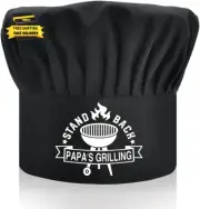 BBQ Master, Adult Adjustable Kitchen Cooking Hat Funny BBQ Chef Hat for Men Woma