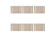 6x Maxwell and Williams Table Accents Linen Look Placemat 45x30cm - Cream