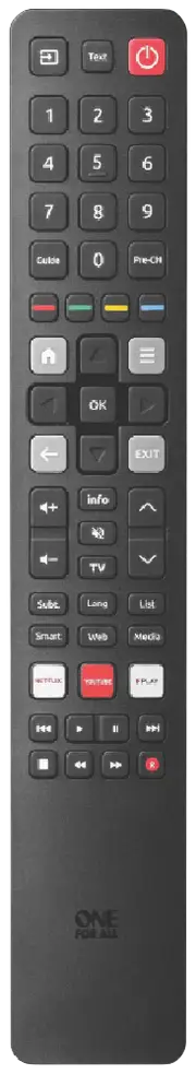 One For All TCL TV Replacement Remote Control