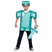 Armor Mojang Minecraft Object Tiers Video Game Fancy Dress Up Boys Costume