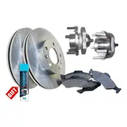 Front Wheel Bearing Hub Ass Rotor Pad Kit for Holden Commodore VR VS ABS W/O IRS
