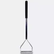 Chrome Plated Square-Faced Potato Masher with Soft Grip Handle, 18" or 24" long
