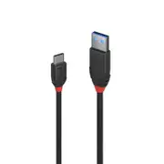 Lindy .5M Usb C A 3A Cable Black Line Usb Cables Hubs & Adapters