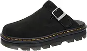 [Dr. Martens] Unisex Zebzag Mule EH Suede, Black, UK 9/US M10W11
