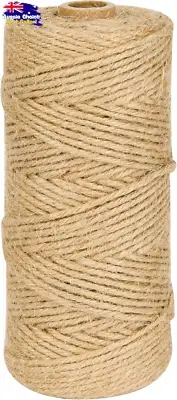 100m Jute Twine 3mm Natural Thick Heavy Duty String Cord