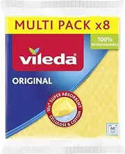 Vileda sponge cloth - very high suction power - 8-pack (assorted colors)