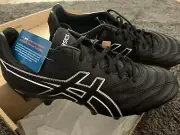 ASICS Lethal Flash It 2 Black Silver Sz 11 USA New In Box Football AFL Boot