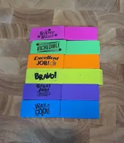 42 Multicolor Teachers Reward Erasers, Pen & Gear