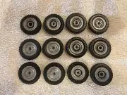 lot of 1/64 tractor rear rims & tires - custom parts