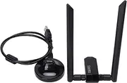 Wireless Network Card Ultra Fast 1200Mbps Dual Band USB 3.0 WiFi Adapter with Enhanced Signal for PC Desktop ABS Material