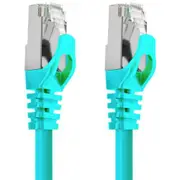 Cruxtec Cat7 Ethernet Cable - 50m - Green 10Gb / SFTP Triple Shielding / Oxygen Free Copper Conductor / Gold-plated RJ45 Connectors with Nickel-plated Copper Shell / Fluke Test Passed [RS7-500-GR]