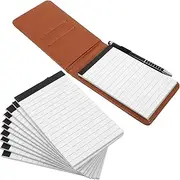 SEWACC 12-Pack Note Pads Pen Pouch Mini Notepads 10 Replacements Sturdy Leather Notebook for Daily Planner Travel Journals Business Writing