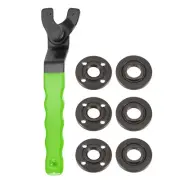 Adjustable Angle Grinder Wrench Set 0.4"-1.9" Range Lock Nut Pin Spanners Green