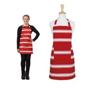 Butcher Cotton Teen Apron Red by Ladelle