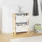 Wooden Shoe Cabinet Shoes Storage Bench Rack Shelf Drawers Organiser Cupboard