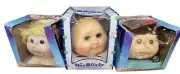 New 3 Vintage Cabbage Patch Doll Heads Wee Blinks The Original Boy Girl 1984-85