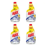 4PK Ajax 500ml Spray & Wipe Tile/Floor Multi-Purpose Home/Room Cleaner Lemon