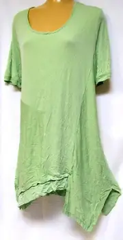 TS TAKING SHAPE plus size S / 16 In A Line Top crinkled stretch lightweight NWT!