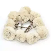 10Pc Wool Felt Abrasive Head Dremel Granding Buffing Pad Rotary Tool Accessories