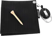 Generic Retractable Golf Towel with Pull Rope Durable Cleaning Towel for Golf Bags Accessories Convenient and Portable Design for Men Women