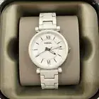 Fossil ES4401 Carlie Three-Hand Pearl White Stainless Steel Ladies' Watch