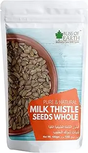 Milk Thistle Seeds for Liver Cleansing, Immunity Boosting and Blood Sugar Control, Natural Liver Support Supplement, 100gm