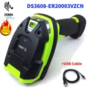 Zebra DS3608-ER20003VZCN Ultra-Rugged Handheld Corded 2D Barcode Scanner USB Kit