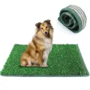 Dog Grass Pad Artificial Grass for Dogs Potty-2-Pack 18*28in-Hemmed Edge Gras...