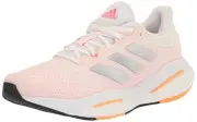 Adidas Solarglide 5 Womens Shoes Size 9.5, Color: White/Silver Metallic/Light
