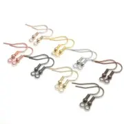 100Pcs Earrings French Hooks Gold Silver Color Clasp Earring Hook Jewelry Making